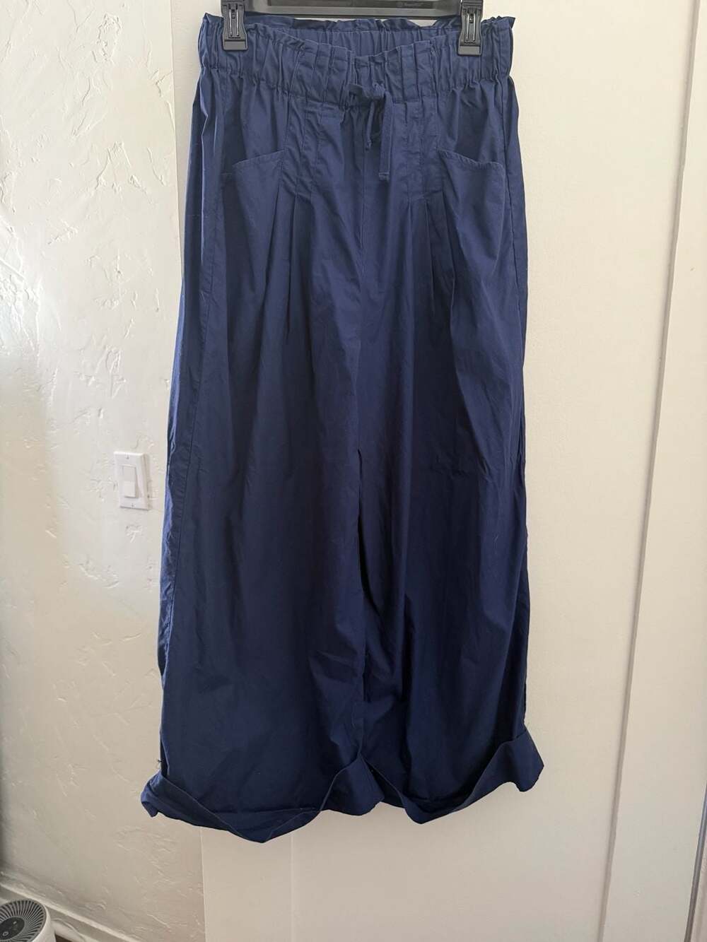 Maeve by Anthropologie Wide Leg Pants Size Small Blue Pleated